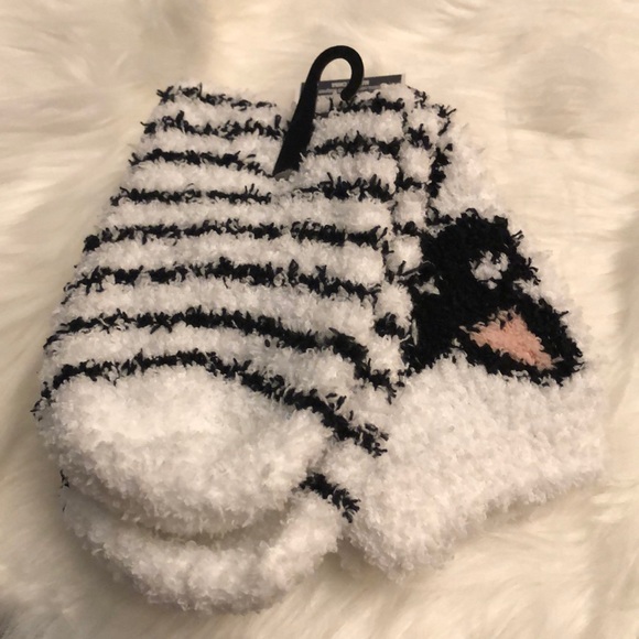 NWT Cozy Fuzzy Cat Socks by West Loop for Women - Picture 3 of 6